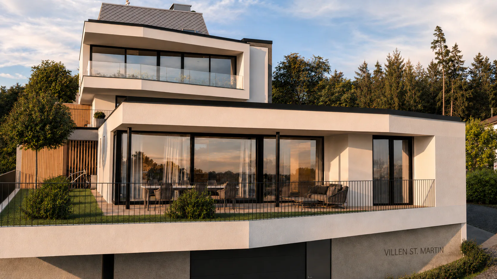 Visualisierung Villa Klagenfurt – Symbolfoto, mit KI bearbeitet